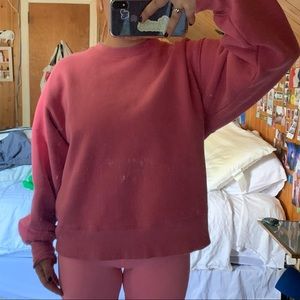 Aritzia pink crewneck